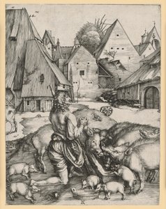 The Prodigal Son Tending the Swine by Albrecht Dürer