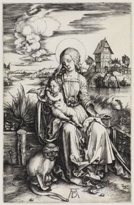The Madonna with the Monkey by Albrecht Dürer