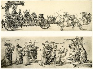 Draft for the Chariot of the Emperor Maximilian I by Albrecht Dürer