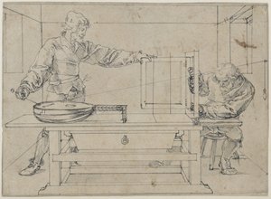A Man Aiming a Lute by Albrecht Dürer