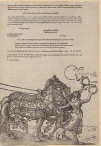 Experientia, Plate 8 from the Series "The Great Triumphal Chariot" by Albrecht Dürer