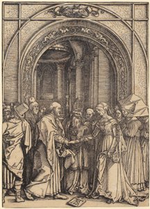 Birth of Mary, Sheet 5 of the Series "The Life of Mary" by Albrecht Dürer