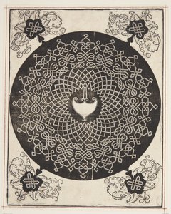 Interlaced Cord Pattern with Heart-Shaped Center by Albrecht Dürer