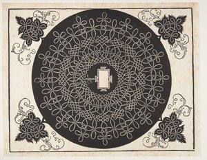 Interlaced Cord Pattern with Oblong Shield by Albrecht Dürer