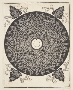 Interlaced Cord Pattern with white medallion by Albrecht Dürer
