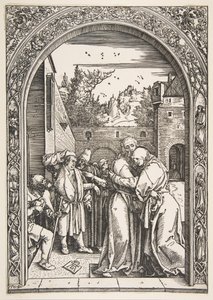 Joachim and Anna at the Golden Gate, from The Life of the Virgin by Albrecht Dürer