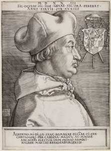 Cardinal Albrecht of Brandenburg (The Great Cardinal) by Albrecht Dürer