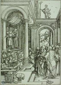 The Life of the Virgin: The Presentation of the Virgin in the Temple (Bartsch 81) by Albrecht Dürer