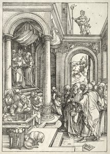 Life of the Virgin: Presentation of the Young Virgin in the Temple by Albrecht Dürer