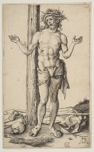 Man of Sorrows with Arms Outstretched by Albrecht Dürer