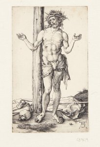 Man of Sorrows with Hands Raised by Albrecht Dürer