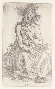 Man of Sorrows, Sitting by Albrecht Dürer