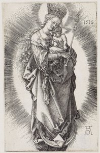 Mary with Scepter and Star Crown by Albrecht Dürer