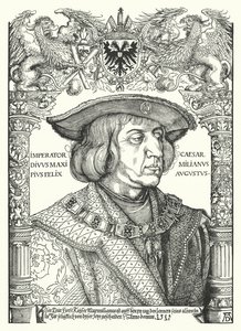 Maximilian I, Holy Roman Emperor by Albrecht Dürer