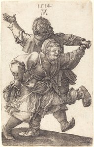 Peasant Couple Dancing by Albrecht Dürer