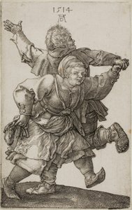 Peasant Couple Dancing by Albrecht Dürer