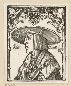 Portrait of Charles V by Albrecht Dürer