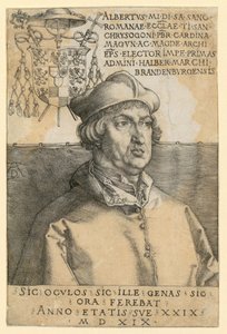 Portrait of Cardinal Albrecht of Brandenburg by Albrecht Dürer