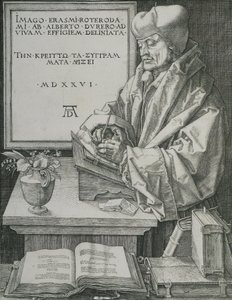 Portrait of Erasmus by Albrecht Dürer