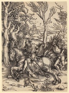 Rider and Landsknecht by Albrecht Dürer