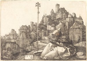 Saint Anthony Reading by Albrecht Dürer