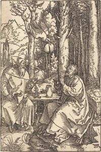 Saint Anthony and Saint Paul in the Wilderness by Albrecht Dürer