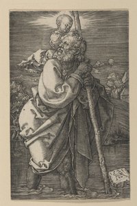 Saint Christopher Facing Left by Albrecht Dürer