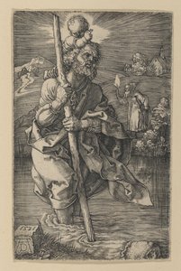 Saint Christopher Facing Right by Albrecht Dürer
