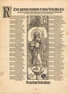 Saint Sebaldus Standing on a Column by Albrecht Dürer