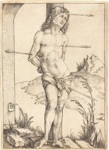 Saint Sebastian Bound to the Column by Albrecht Dürer