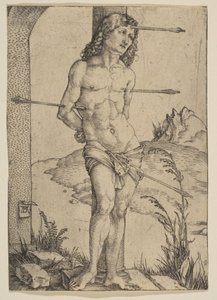 Saint Sebastian Bound to the Column by Albrecht Dürer