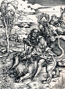 Samson Rending the Lion, 1497, 1906