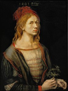 Self-portrait with Thistle