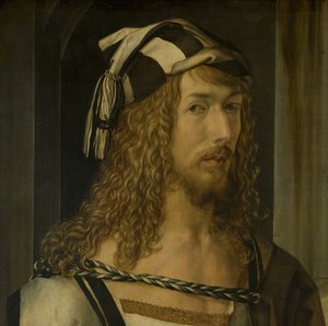 Self-portrait (detail) by Albrecht Dürer