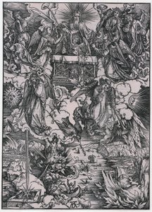 Seven Trumpeting Angels, Figure VI, Plate 8 from the series “The Apocalypse” by Albrecht Dürer