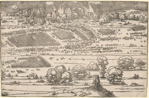 Siege of a Fortress: Left Portion by Albrecht Dürer