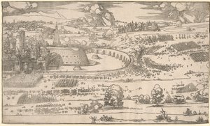 Siege of a Fortress: Right Portion by Albrecht Dürer