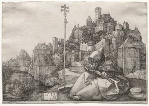 St. Anthony Reading by Albrecht Dürer