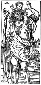 St Christopher Carrying the Infant Christ, 1525, 1936