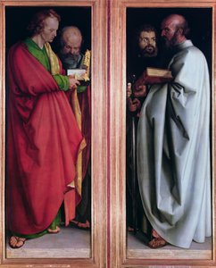 St. John with St. Peter and St. Paul with St. Mark