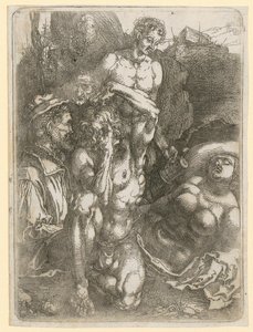 Study Sheet with Five Figures by Albrecht Dürer