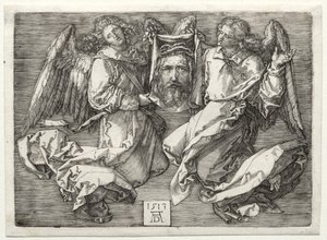 Sudarium Displayed by Two Angels by Albrecht Dürer