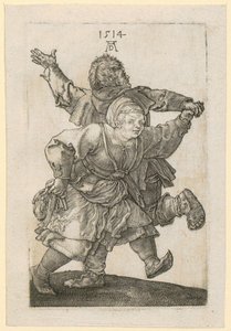 Dancing Peasant Couple by Albrecht Dürer