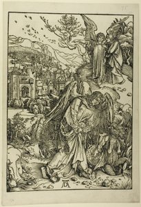 The Angel with the Key of the Bottomless Pit, from The Apocalypse by Albrecht Dürer