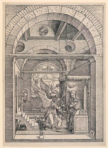 The Annunciation, from the Life of the Virgin Series by Albrecht Dürer