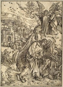 The Apocalypse: The Angel with the Key of the Bottomless Pit by Albrecht Dürer