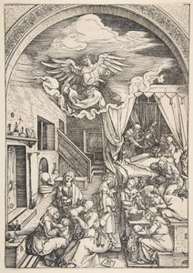 The Birth of the Virgin, from The Life of the Virgin by Albrecht Dürer