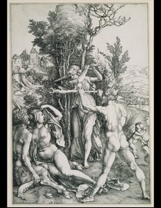 The Combat of Virtue and Pleasure in the Presence of Hercules by Albrecht Dürer