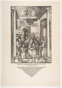 The Glorification of the Virgin, from The Life of the Virgin, Latin Edition by Albrecht Dürer