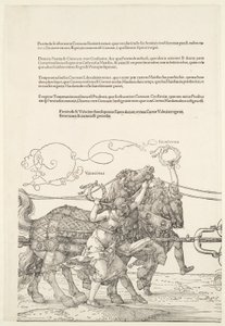 The Great Triumphal Chariot: Velocitas and Firmitudo by Albrecht Dürer
